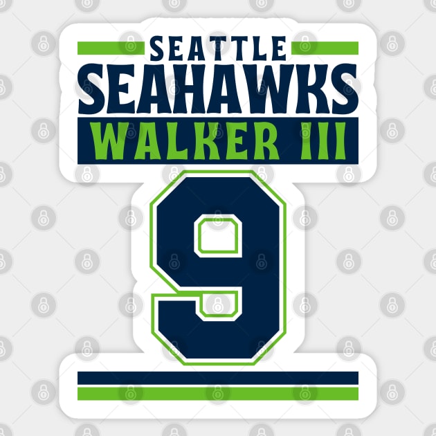 Seattle Seahawks Walker III 9 Edition 3 Sticker by Astronaut.co